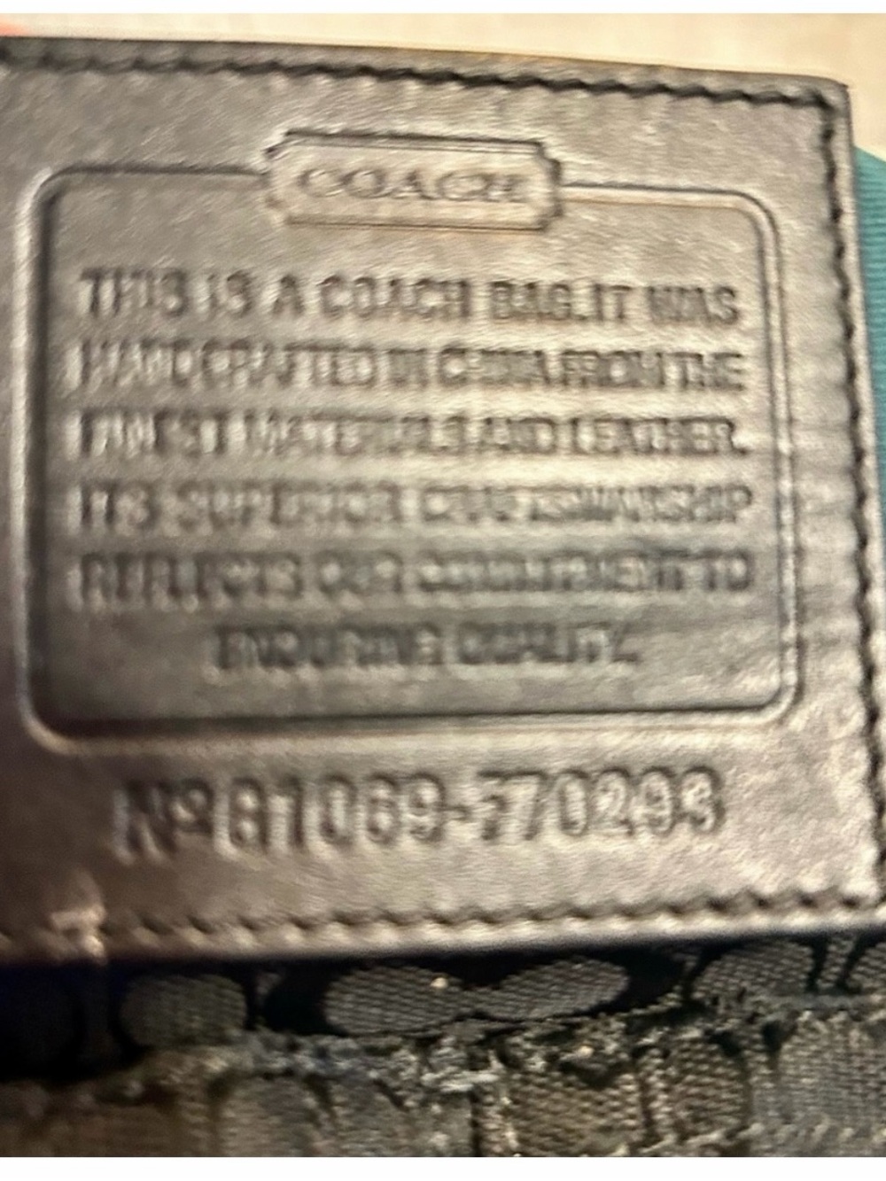 Coach Black Signature Canvas Messenger Satchel - Picture 3 of 4